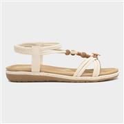 Lilley Spirit Womens Cream Strappy Sandal (Click For Details)