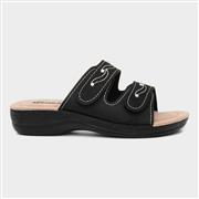 Gezer Womens Black Slip On Mule Sandal (Click For Details)