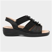 Softlites Womens Black Strappy Comfort Sandal (Click For Details)