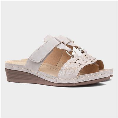 Sally Womens Grey Mule Sandal