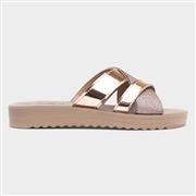 Lilley Sonia Womens Rose Gold Mule Sandal (Click For Details)