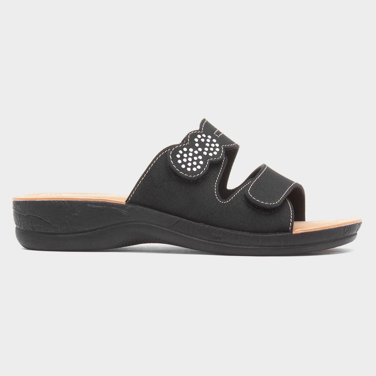 Womens Black Mule Sandal