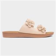 Lilley Sam Womens Nude Flower Mule Sandal (Click For Details)