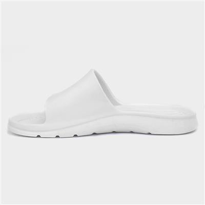 White Adults Sporty Slider-198008 | Shoe Zone
