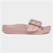 Lilley Womens Nude Slider Sandal with Buckle (Click For Details)
