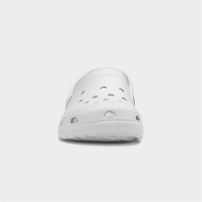 Womens White Slip On EVA Clog