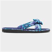 Womens Blue Floral Beach Mule (Click For Details)