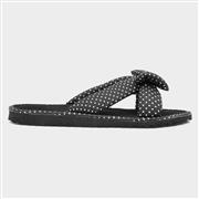 Womens Black Polka Dot Beach Mule (Click For Details)