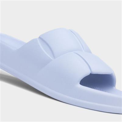 Womens Blue Chunky Slider