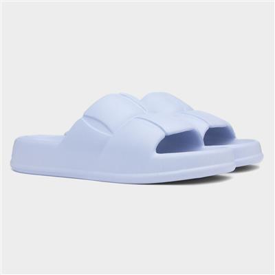 Womens Blue Chunky Slider
