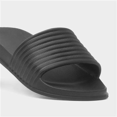 Womens Black EVA Slider