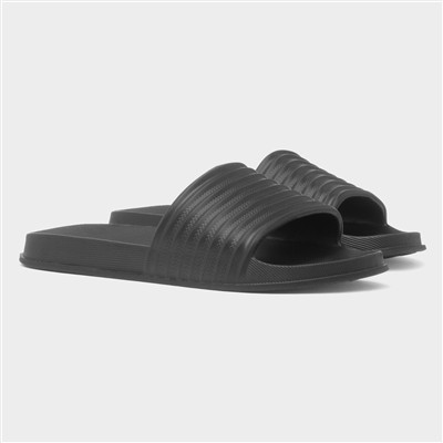 Womens Black EVA Slider