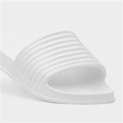 Womens White EVA Slider