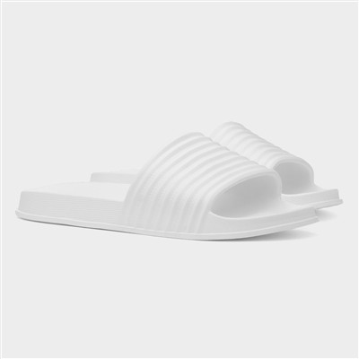 Womens White EVA Slider