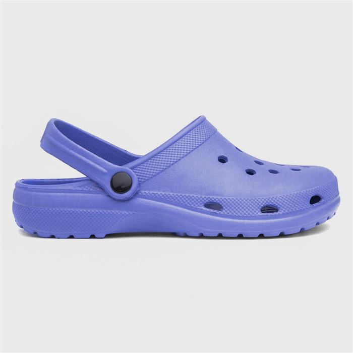 Summer Womens Purple Clog 19850 Shoe Zone