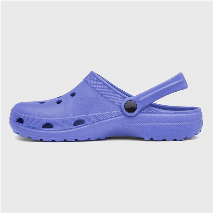Womens Purple Slip On EVA Clog