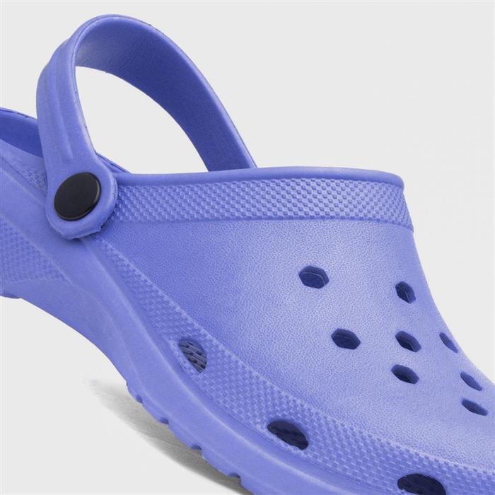 Womens Purple Slip On EVA Clog