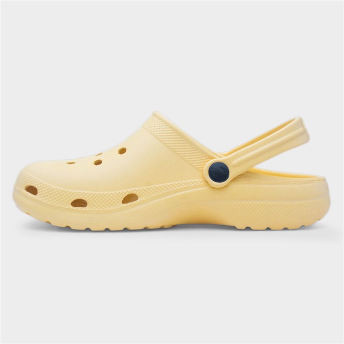 Womens Yellow Slip On EVA Clog