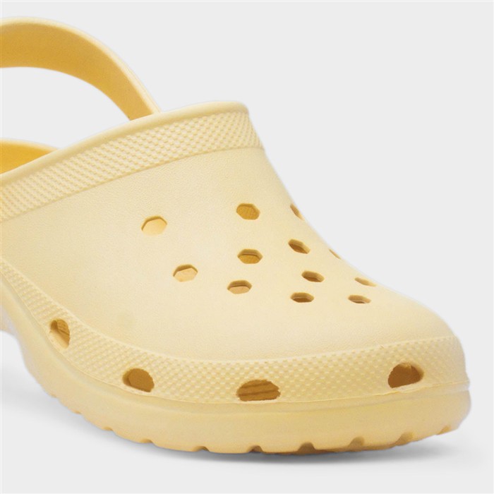Womens Yellow Slip On EVA Clog