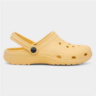 Womens Yellow Slip On EVA Clog