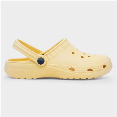 Womens Yellow Slip On EVA Clog