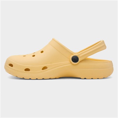 Womens Yellow Slip On EVA Clog