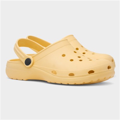 Womens Yellow Slip On EVA Clog