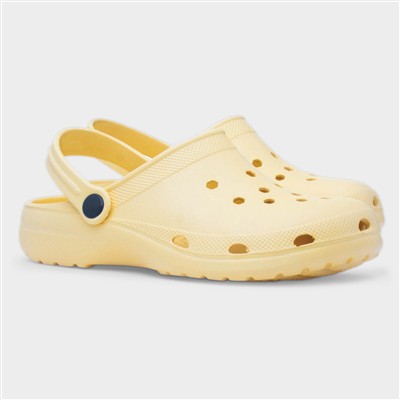 Womens Yellow Slip On EVA Clog