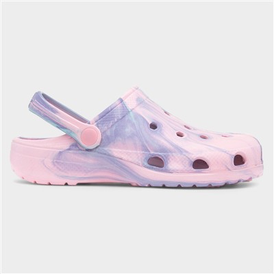 Womens Pink Marble EVA Clog