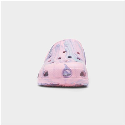 Summer Womens Pink Marble EVA Clog