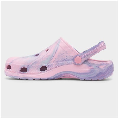Summer Womens Pink Marble EVA Clog