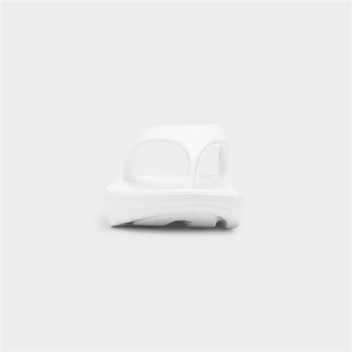 Womens White Toe Post EVA Sandal