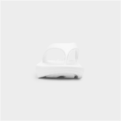 Womens White Toe Post EVA Sandal