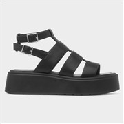 Heart Kenya Womens Black Platform Strappy Sandal (Click For Details)