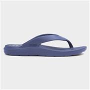 Totes Everywear Ara Womens Navy Toe Post Sandal (Click For Details)