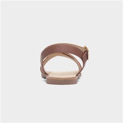 Lottie Women's Tan Wider Fit Sandal