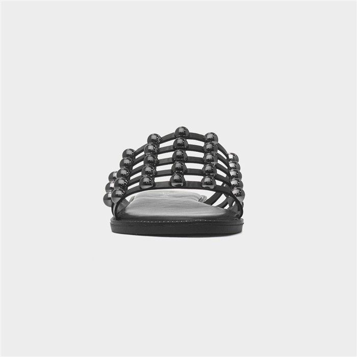 Kate Womens Black Wide Fit Mule Sandal