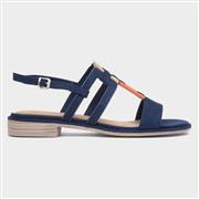 Marco Tozzi Womens Navy Sandals (Click For Details)