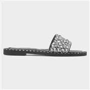 Truffle Collection Gia Womens Black Flat Sandal (Click For Details)