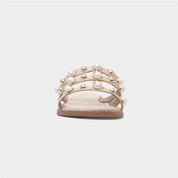 Ayra Womens Nude Mule Sandal