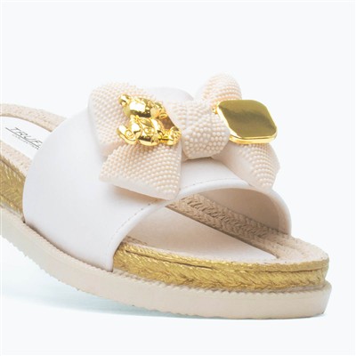 Darcie Womens Nude Mule Sandal