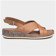 Hush Puppies Elena Womens Tan Wedge Sandal (Click For Details)