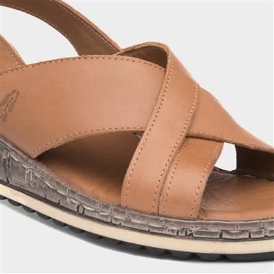 Elena Womens Tan Wedge Sandal