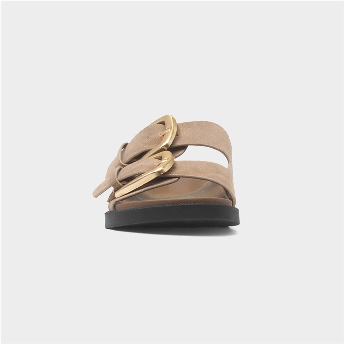 Nava Womens Taupe Mule Sandal