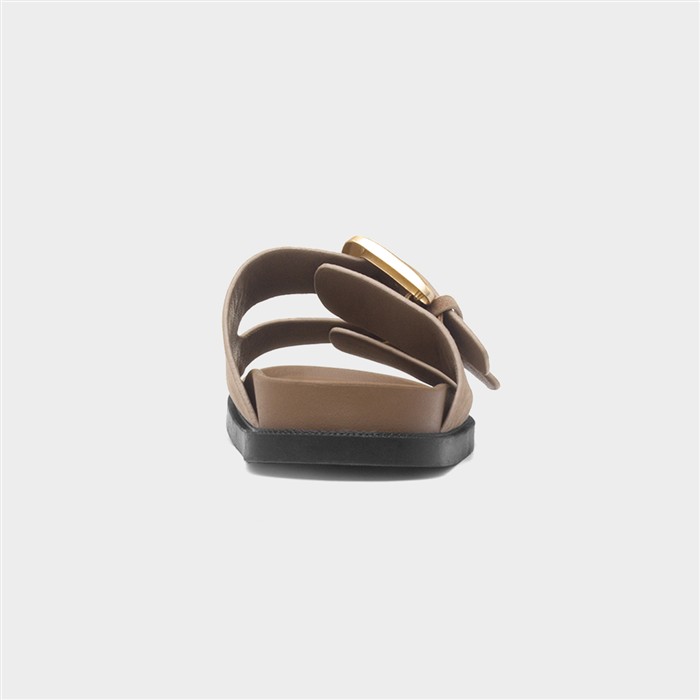 Nava Womens Taupe Mule Sandal