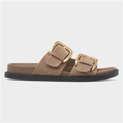 Nava Womens Taupe Mule Sandal