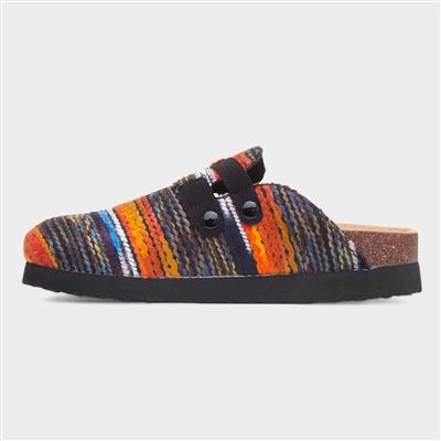 Abel Womens Multi Knitted Mule Sandal