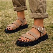 Truffle Collection Rae Womens Taupe Chunky Sandal (Click For Details)