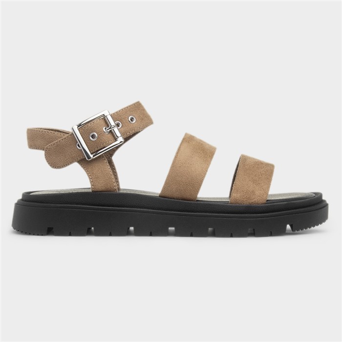 Rae Womens Taupe Chunky Sandal