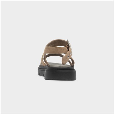 Rae Womens Taupe Chunky Sandal